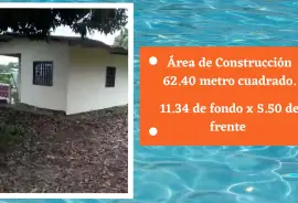 Se vende terreno con construcción